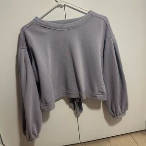Anthropologie lavender open back oversized sweater size xs/s